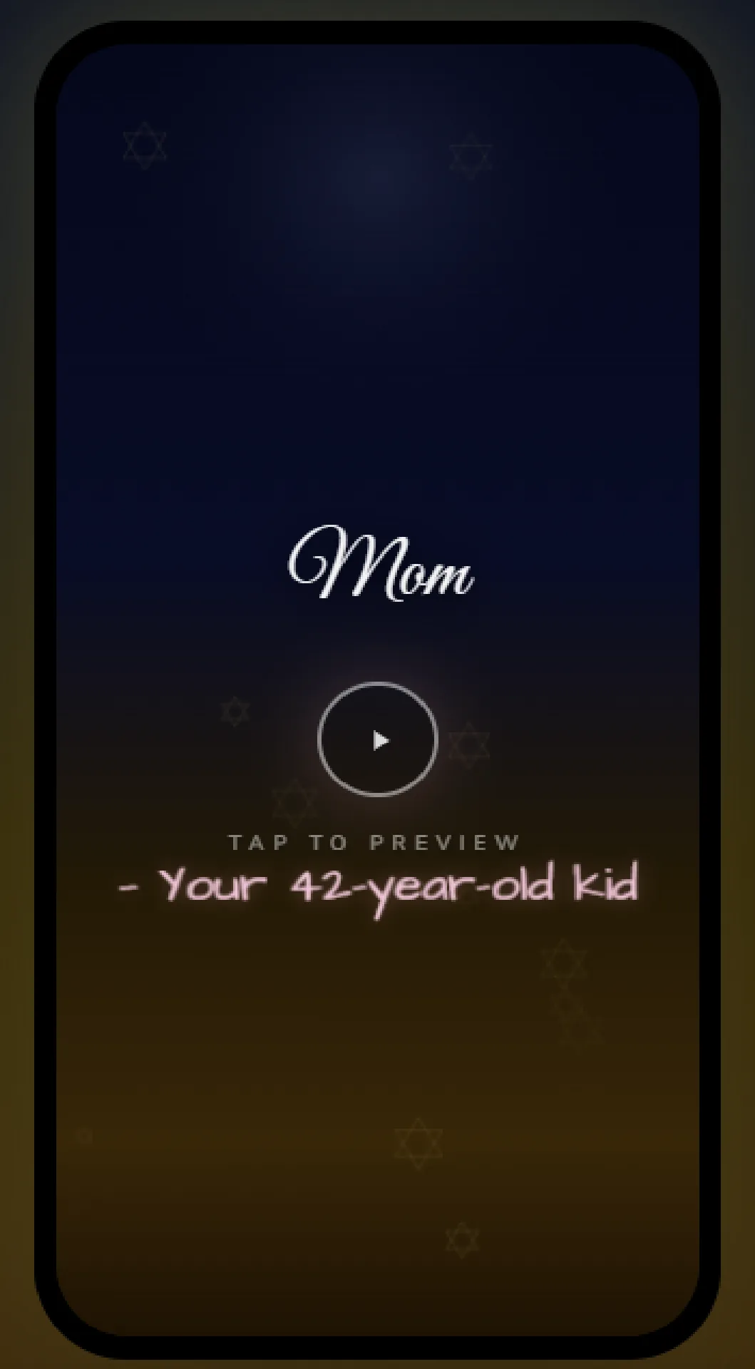So Guilty Mother's Day card — Your 42-year-old kid